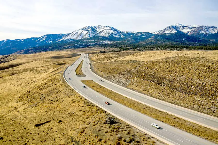 Interstate 580 is a 35 mile long auxiliary highway in Western Nevada