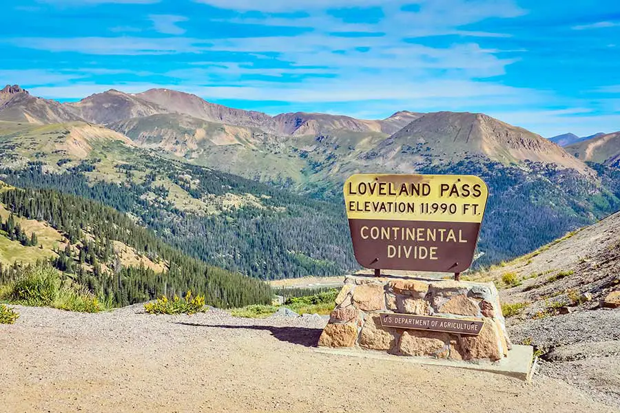 Loveland Pass is a high mountain pass in north central Colorado, located along the continental divide