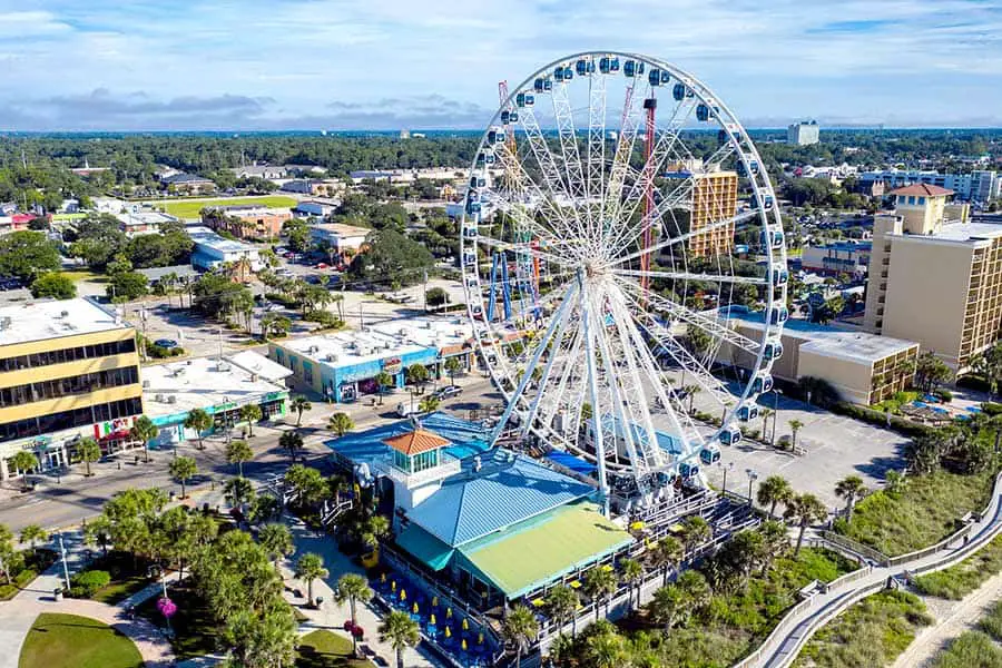 Skywheel a 187 foot tall observation wheel located in South Carolina