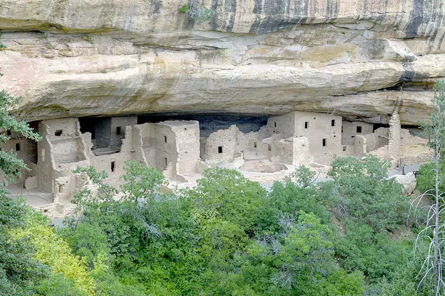 Ancient cliff dwellings of the Anasazi in southwestern Colorado